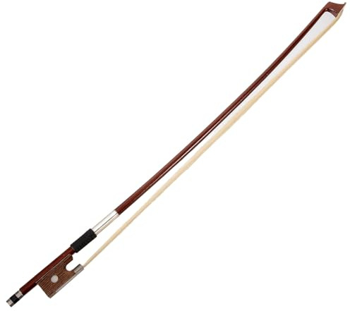 Cabilock Geigenbogen 1/8 für Anfänger Violinbogen aus Ebenholz mit Natürlichem Rosshaar Musikinstrumentenzubehör für Schüler und Übung