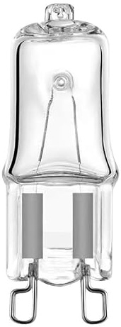 Carehabi Backofenlampe G9 40W 230V, 4er Pack Hitzebeständige (300°C) Ofenlampe Halogen Glühbirne, Klarglas Dimmbar Warmweiß, G9 Lampe für AEG, Bosch, Siemens, Neff, Miele Backofen & Mikrowelle
