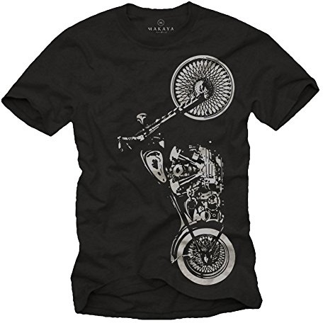 MAKAYA Ropa de Moto Hombre - Camiseta