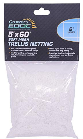 Grower's Edge Soft Mesh Trellis Netting 5' x 60'