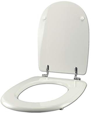 Copriwater Cesame ARETUSA BIANCO Cerniera Cromo-Sedile-Asse Wc