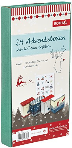 24 Nordic advent boxes for filling