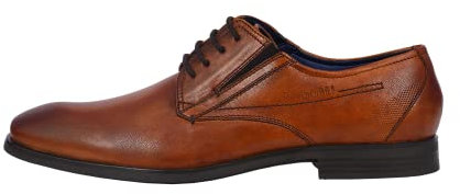 bugatti Herren Businessschuhe, Männer Business Schnürer,Office,büro,Freizeit,Schnuerschuhe,Schnuerer,straßenschuhe,Cognac (6300),43 EU / 8.5 UK