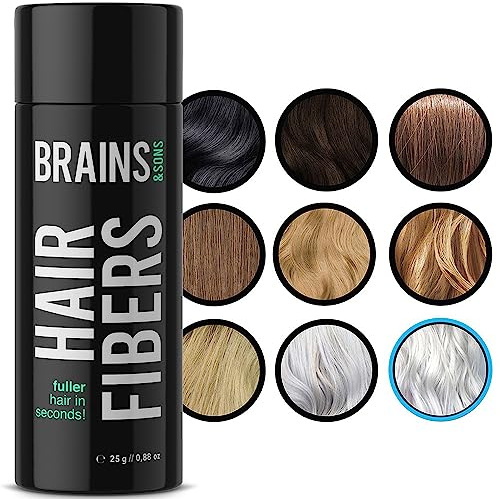 Hair Fiber - Fibers Densificateur de cheveux pour des cheveux plus épaisrains - 25g (blanc)