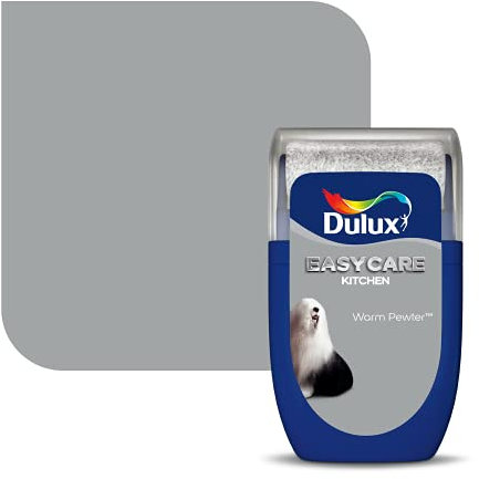 Dulux Easycare Kitchen Tester Paint, Warm Pewter, 30 ml