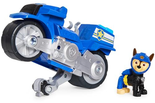 Paw Patrol Moto Pups - Chase - Rückzugmotor - Wheelie-Funktion - Spielzeugfahrzeug
