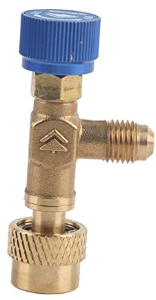 1/4'' Flow Control Valve, r22/R410a Air Conditioning Safety Fluoride Valve, Used For Refrigerant Filling Hose