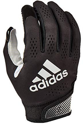 adidas Adizero 11 Football Receiver Glove, Black/White, Large