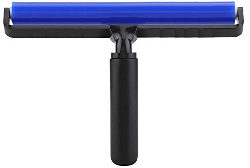 Rodillo de eliminación de Polvo Cepillo antiestático de Silicona pegajosa Herramienta limpiadora Manual para Polvo Ropa de Pelo de Mascotas Alfombra Muebles(12 Inch)