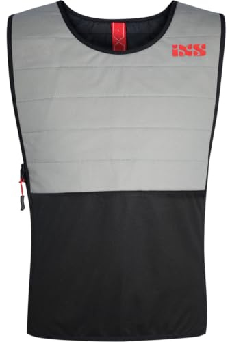 IXS Bodycool Weste, grau, M | Stretch-Einsätze