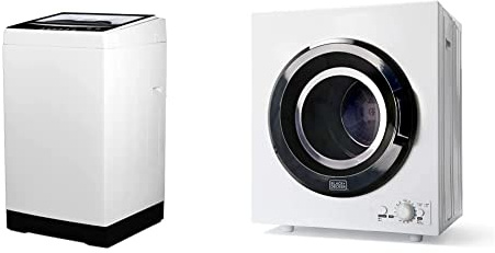BLACK+DECKER Small Portable Washer + Dryer Bundle for Household Use