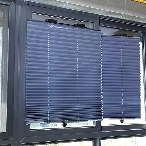LGWG Verdunkelungsrollo Mit Saugnäpfen,Duo Rollos Für Fenster Und Tür Ohne Bohren Mit Klämmträger, Fensterrollo Lichtdurchlässig & Verdunkelnd-80 * 145cm
