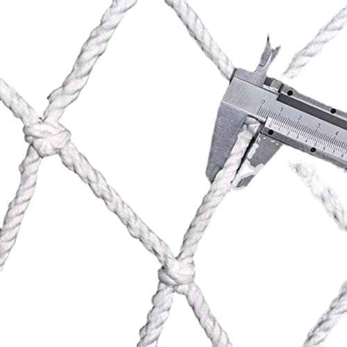 ZHZHXR Schutznetz Dekor Netz Schutzzaun Seilnetz Reißfest Haustier-Katzen-Sicherheitsnetz Absturzsicherung für Balkone und Treppen (Color : White, Size : 1x5.5m)