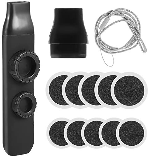 Vaguelly Kazoo Musikinstrument Mit Löchern Professionell Für Musikliebhaber Inkl Ersatzmembranen Umhängeband Einfach Zu Spielen Für Anfänger Begleitung Für Gitarre Und Ukulele