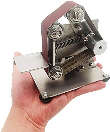 JORAsa Máquina lijadora compacta, máquina pulidora Multifuncional, Ajuste de 7 velocidades, Avance y Retroceso, Banco de Trabajo Ajustable para moler Madera, plástico y Brocas, lijadoras de Banda
