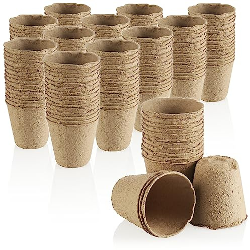 com-four® 180x Anzuchttopf für Pflanzen, Pflanztöpfe für die Anzucht | Blumentopf für die Pflanzenzucht - Wiederverwendbare Anzuchttöpfe