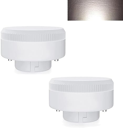 10W GX53 Ampoule LED 1000 Lumens Ampoules rondes , Remplace GX53 Halogène ou CFL 100W Économie d'énergie Sous l'armoire Éclairage d'armoire pour la cuisine Non-dimmable, AC/DC 190-260V ( Color : Cool