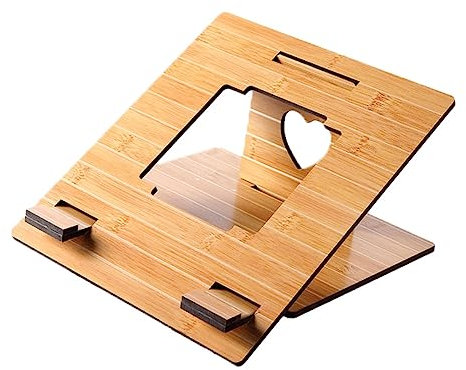 ABOOFAN Laptopständer aus Holz Tragbar Langlebiges Computergestell Laptop Regal für Zuhause Büro Schlafzimmer Wohnheim Laptop Halterung Laptopablage für Schoß Hölzern Khaki
