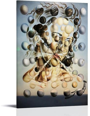 Salvador Dali berühmte Malerwerke (Galatea der Sphären) Druck Poster Kunst Leinwand Gemälde Dekor Wanddruck Foto Geschenke Zuhause Moderne Dekorationen 40 x 60 cm