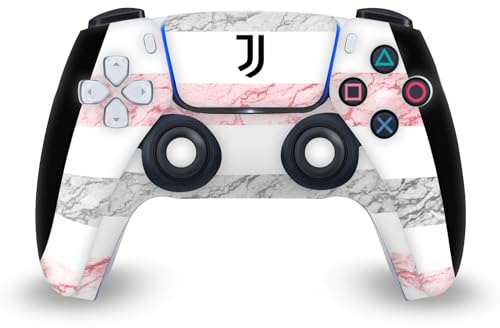 Head Case Designs Offizielle Juventus Football Club Away 2023/24 Match Kit Vinyl Frontplatte Haut Gaming Aufkleber Abziehbild Abdeckung kompatibel mit Sony PlayStation 5 PS5 DualSense Controller