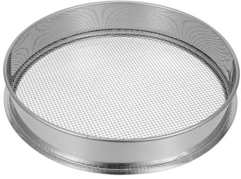 Happyyami De Jardín De Acero Inoxidable Criba De Suelo Multiusos De Sieve Strainer para Filtrar Arena Piedras Herramienta De Jardinería Ligera Resistente