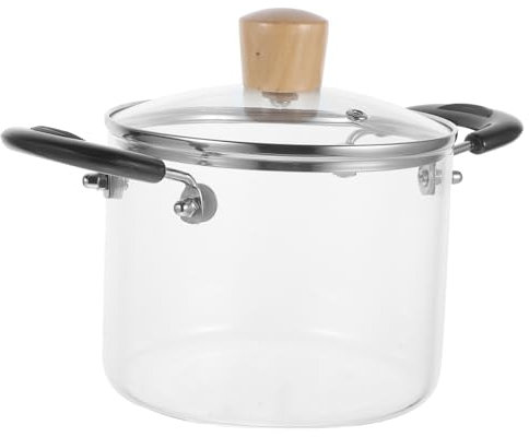 PHENOFICE Pentola Trasparente Vetro Borosilicato Manici Per e Stufati Utensile Multifunzionale Per Uso