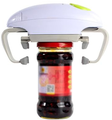 aichilra Abrelatas eléctricos, dispositivo de cocina portátil de apertura automática de un solo toque, abridor automático de tapa de tarro para personas mayores, artritis, artritis, elimina el dolor
