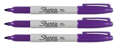 Sharpie Pennarelli indelebili, punta fine, viola, 3 pezzi