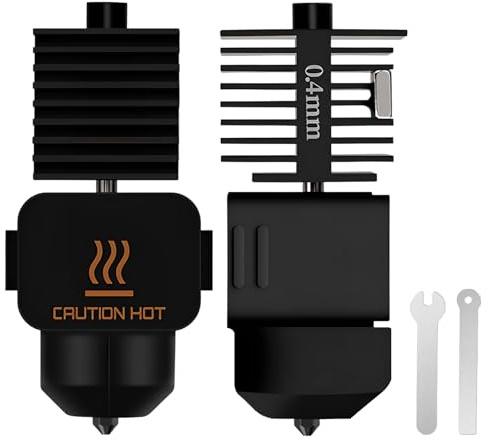 Wisebom 3D-Drucker Hotend für Bambu Lab A1/A1 Mini, Upgrade 3D Drucker Hot-End 0,4mm Hochtemperatur Gehärtete Stahldüse mit Silikonsocke, Upgrade Hotend Kit für Bambu Lab A1/A1 Mini 3D Drucker Zubehör