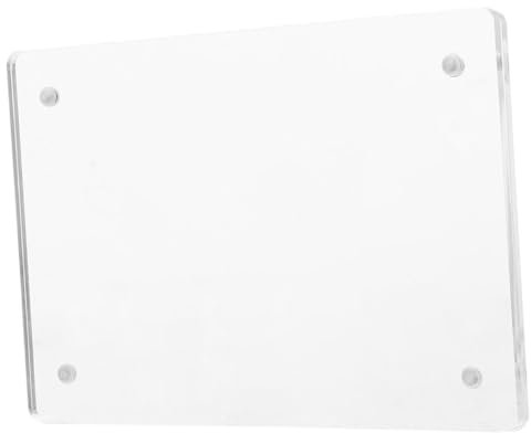 Tofficu Acryl-schildhalter-displayständer Für Tags Doppelseitig Magnetisch Rahmenlos Büro- -displaytafel