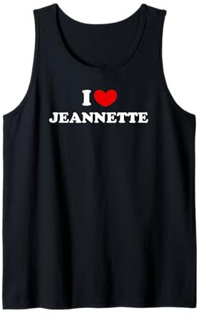 I Love Jeannette, J'Aime Jeannette Débardeur