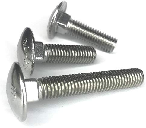 Schlossschrauben M5x55 Edelstahl 100 Stück Torbandschrauben Flachrundschrauben mit Vierkantansatz DIN 603 Flachrundkopf Schrauben Schloßschrauben VA V2A Vollgewinde | norm-genau®