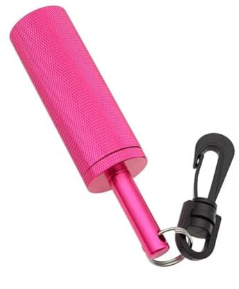 RLVYTA luftflaschen-Zubehör Scuba Tauchen Unterwasser Shaker Mit Clip Aluminium Legierung Unterwasser Kommunikation Gerät Noise Maker Signal Tauchzubehör(Pink)