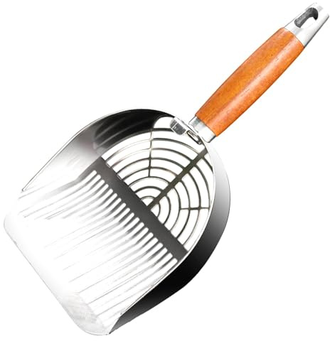 Kattströskopa - skopa för kattlåda | skopa i rostfritt stål | Scooper Cat Box Quick Cat | Grip kattunge pooper tomte verktyg för inomhus utomhus