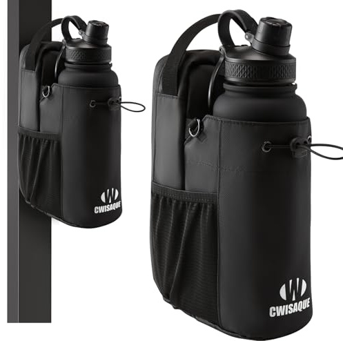 CWISAQUE Magnetic-Bottle-Bag Magnetische Tasche mit Flaschenhalter, Fitness, Training Sporttasche für Fitnessstudio, Reisen, Arbeit und Sport, Hält Wertsachen Sauber, Griffbereit und vom Boden Fern