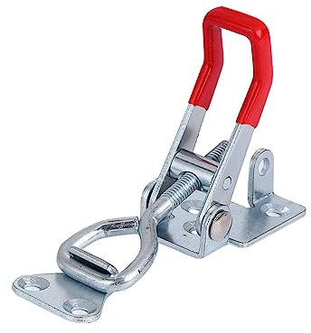 HOLIDYOYO 4stücke Verstellbare Toggle Klemmen Schnellverschluss Für Tür Schrank Und Kiste -werkzeug Für Einfache Installation Und Sicheren Silber