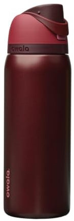Owala FreeSip botella agua acero inoxidable con pajita, 945 ml - Botella térmica a prueba de fugas para el deporte y los viajes, sin BPA, Off Road