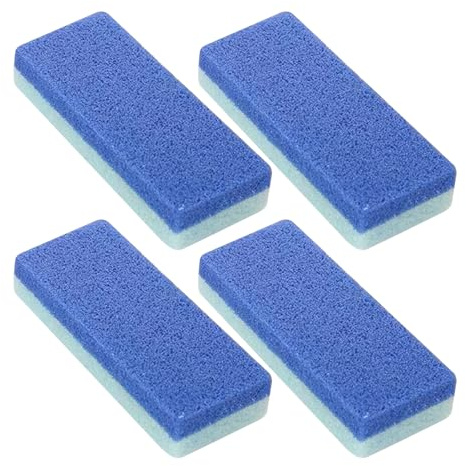 Erconsso Pierre Ponce pour les Pieds,Kit de 4 Pierres Ponces Exfoliantes pour Pieds | Éponge Nettoyante Adoucissante Soin des Peaux Dures Bain Douche Utilisation Quotidienne Maison