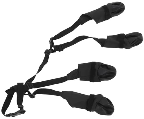 UTHCLO wasserdichte Hundeschuhe mit Verstellbaren Bändern rutschfeste Outdoor pfotenschutz Stiefel für Kleine und Mittlere Hunde Wiederverwendbare Winter schutzschuhe gegen Nässe und