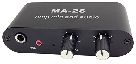 Lafeier 3,5 mm Kondensatormikrofon-Verstärker, Kopfhörer, Musik, Audio-Vorverstärker, Mischpult MA-2S