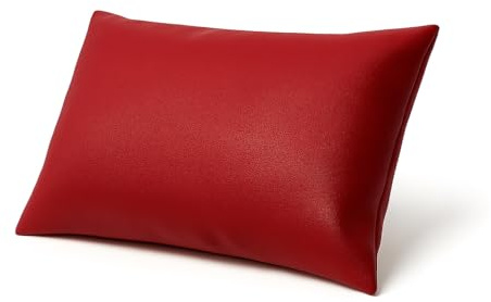 Physiofit24 - Kopfkissen, Couchkissen, Therapiekissen, Sitzkissen, Stützkissen aus Kunstleder, 40x30cm (Kirschrot)