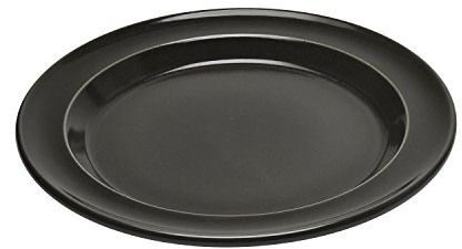 Emile Henry Eh798870 Assiette à dessert Céramique Noir Fusain 21 X 21 X 2 cm