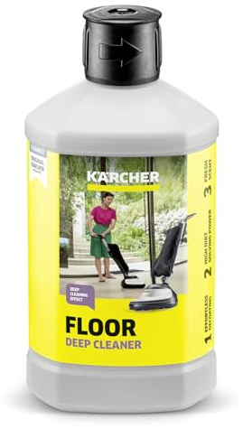 Limpiador para superficies duras RM 533 de Kärcher, para eliminar las capas de cuidado antiguas y la suciedad persistente en piedra, linóleo y PVC, 1l de producto generan 40l de líquido limpiador