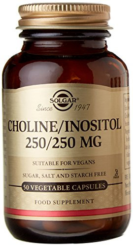 Solgar Choline/Inositol 250/250 mg Vegetable Capsules - 50 Vegicaps