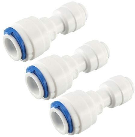 sourcing map 3Stk 3/8 zu 1/4 Schlauch ein Weg druck in Wasser Spender schnell Adapter de | Schnell Adapter