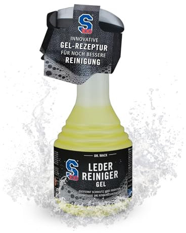 DR. WACK S100 Lederreiniger Gel 500 ml - Reinigungsspray für Motorradbekleidung - porentiefe & schonende Reinigung - Reinigungsmittel für Leder - gründliche Entfernung von Schmutz & Flecken
