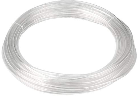 Quickun Tuyau pneumatique en polyuréthane pour raccord de compresseur d'air ou transfert de fluide Transparent 8 mm x 5 mm 10 m