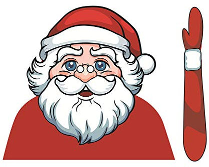 Christmas Rear Window Wiper Stickers Christmas Car Sticker Car Wiper Decal Santa Claus Wiper Decal Cute Windshield Sticker for Christmas Decorations for Vehicle Rear Wipers
