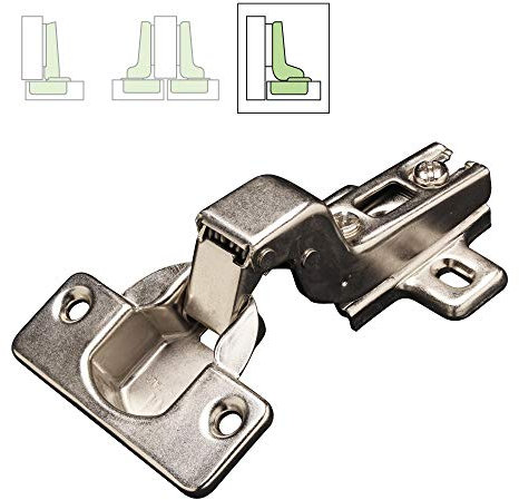 System Holz s.r.l. Kit 10 Cerniere Made in Italy per Mobili con Ante in Legno, acciaio nichelato