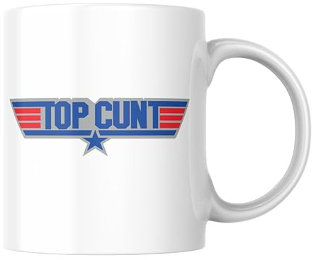 Wanky Candles Top Cunt Mug Rude Offensive Coffe Cup | Cheeky Humour, For Men Women Friends Colleagues, Birthday Christmas Gift, CMUG197